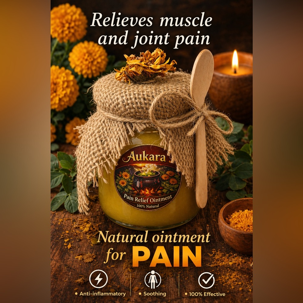 Aukara Yellow Pain Relief Ointment - Natural Body Balm